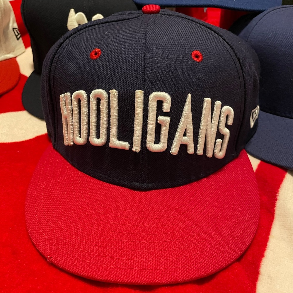 Vintage In4mation hooligans New Era Fitted Hat Rare!! 7 1/2